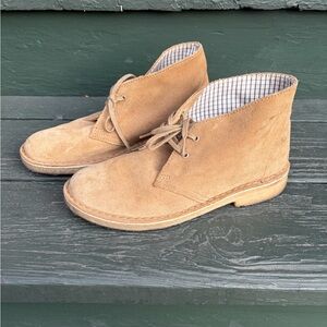 Women’s Clarks Tan Suede Desert Boots